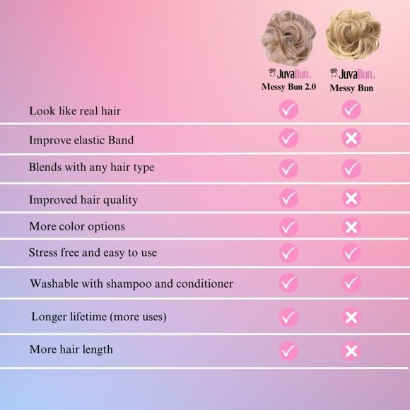 Messy Bun Hair Piece Synthetic Medium Blonde Updo Voluminous Washable main image 9